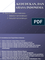 Sejarah Kedudukan dan Fungsi Bahasa Indonesia