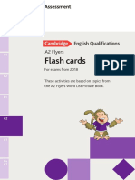 Flash Cards: For Exams From 2018 These Activities Are Based On Topics From The A2 Flyers Word List Picture Book