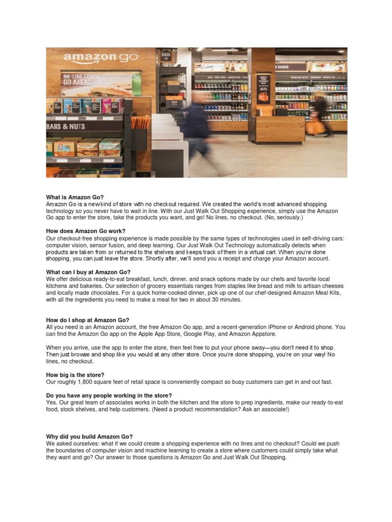 What Is Amazon Go? | PDF | Career & Growth
