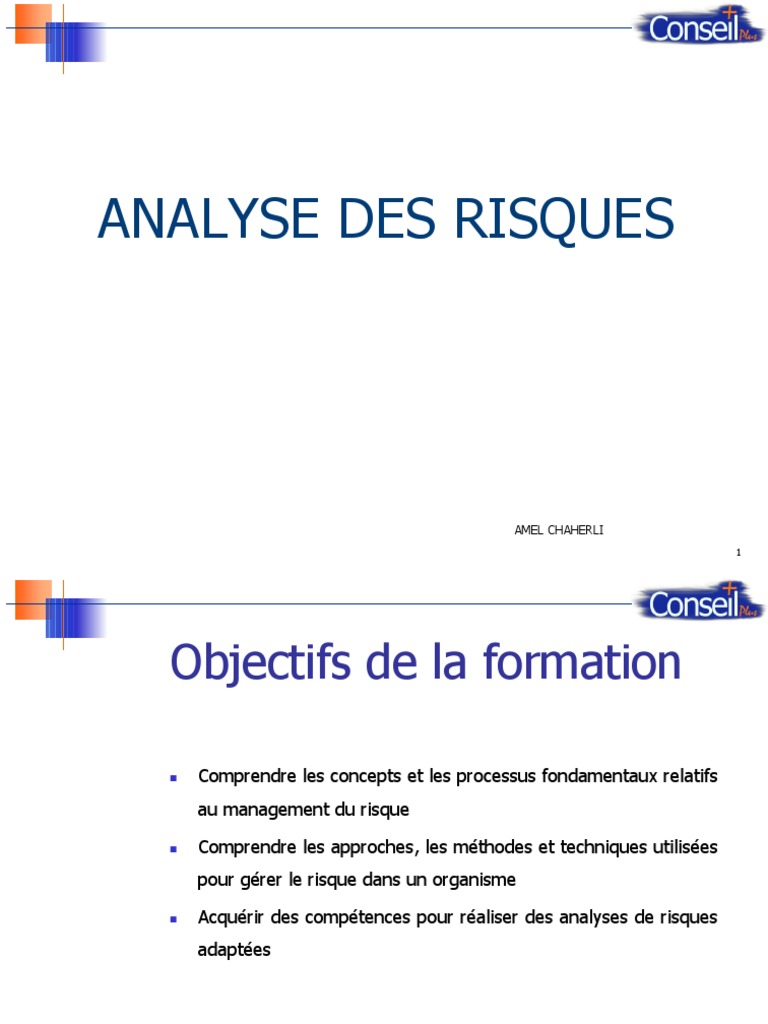 Formation en analyse des risques | PDF | Risque | Gestion des risques