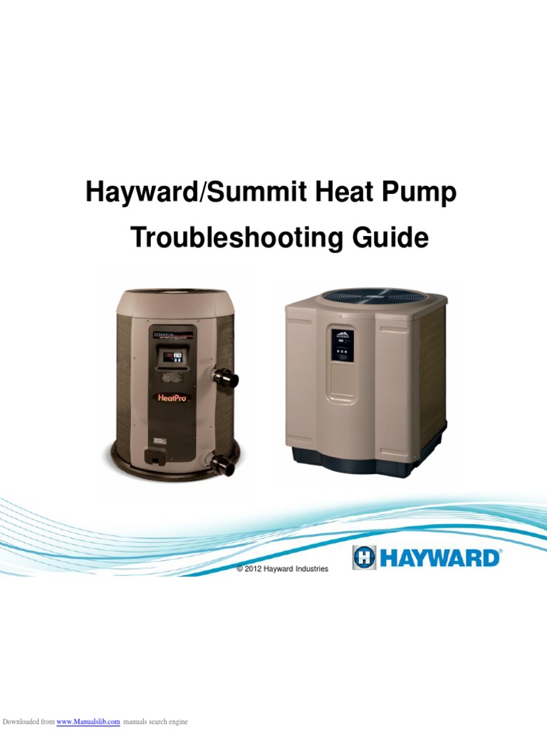 Hayward/Summit Heat Pump Troubleshooting Guide | PDF | Heat Pump |  Thermostat