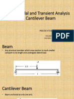 Modal and Transient Analysis of a Cantilever Beam in ANSYS