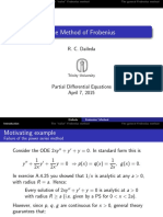 Frobenius Method for Solving ODEs with Regular Singular Points