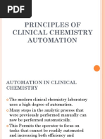 Principles of Clinical Chemistry Automation