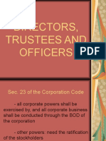 Directors, Trustees and Officers
