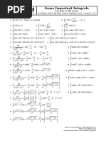 BSC Some Important Integrals Ver 2