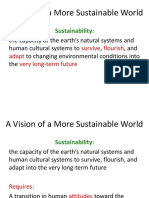 A Vision of A More Sustainable World