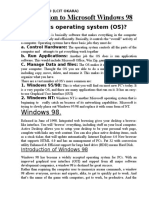 Introduction To Microsoft Windows 98