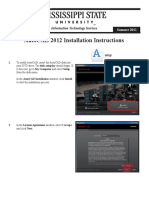 Autocad 2012 Installation Instructions: Information Technology Services