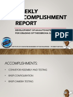Weekly Accomplishment Report