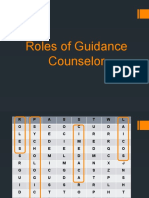 Roles of Guidance Counselor