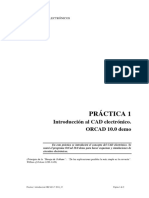 Práctica 1: Introducción Al CAD Electrónico. ORCAD 10.0 Demo