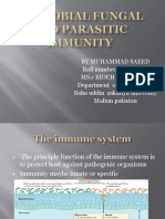 Microbial Fungal and Parasitic Immunity