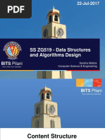 SS ZG519 - Data Structures and Algorithms Design: BITS Pilani