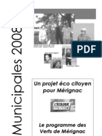 Programme Municipales