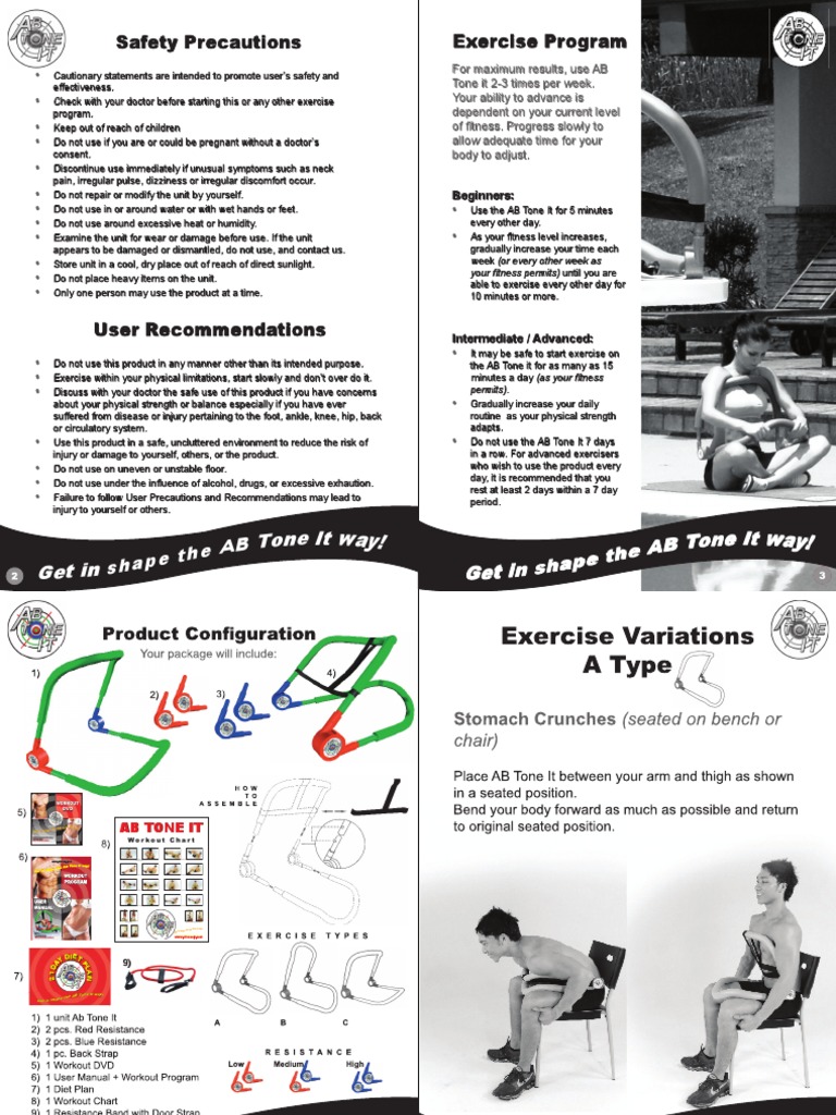 Safety Precautions Exercise Program: Ay! Ay! Ay! | PDF | Salad ...