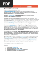 Numerical Reasoning Tests: Don't Lose Out On That Job. Practice Aptitude Tests Today