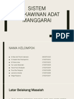 Sistem Perkawinan Adat Manggarai