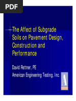 Affect of Subgrade Soils On Pavement Design