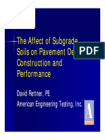 Affect of Subgrade Soils On Pavement Design