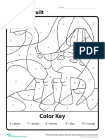 Dinosaur Quilt: Color Key