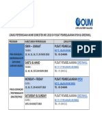 Lokasi Peperiksaan Akhir Semester Mei 2018 