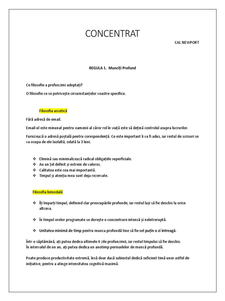 Concentrat | PDF