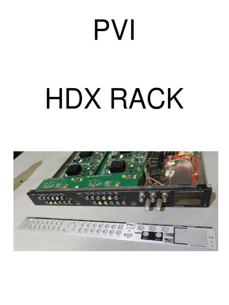 PVI HDX Rack Modulator Assembly Guide | PDF | Electrical Connector ...