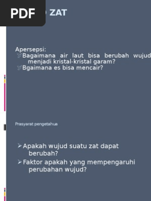 Faktor Yang Mempengaruhi Perubahan Wujud Zat Penggambar