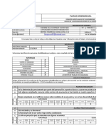 Matriz Análisis de Vulnerabilidad Plan de Emergencia