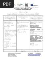 Criterios de Avaliação Geografia - 7º