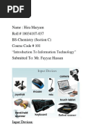 Specialized Input and Output Devices | PDF