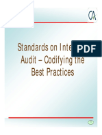 Standards On Internal Audit - Codifying The Best Practices