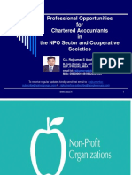 Professional Opportunities For Chartered Accountants in The NPO Sector and Cooperative Societies