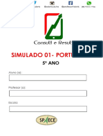 Simulado 01 - Port - 5º Ano - (Blog Do Prof. Adonis)