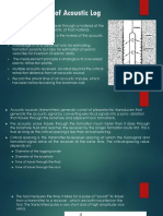 Basic Principle of Acoustic Log