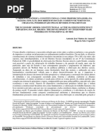 A Ordem Econômica Constitucional Como Proporcionadora Da Máxima Eficácia Dos Direitos Sociais