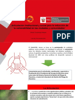 Articulacion Social e Institucional de la Gestión de Riesgo de Desastres - Ing.Orlando Chupisengo Vásquez