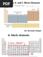 D and F Block Elements Class 12