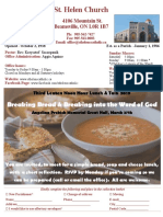 St. Helen Church: Breaking Bread & Breaking Into The Word of God