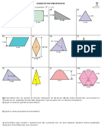 Exercícios Propostos de Geometria Plana