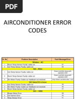 Ac Error Codes & Trouble Shooting