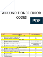 Ac Error Codes & Trouble Shooting