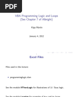 VBA Programming Logic & Loops PDF