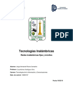 Redes Inalámbricas Fijas y Móviles