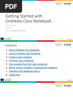 Getting Started With Onenote Class Notebook: Nicolas Kanaris July 2016 Cyprus Pedagogical Institute