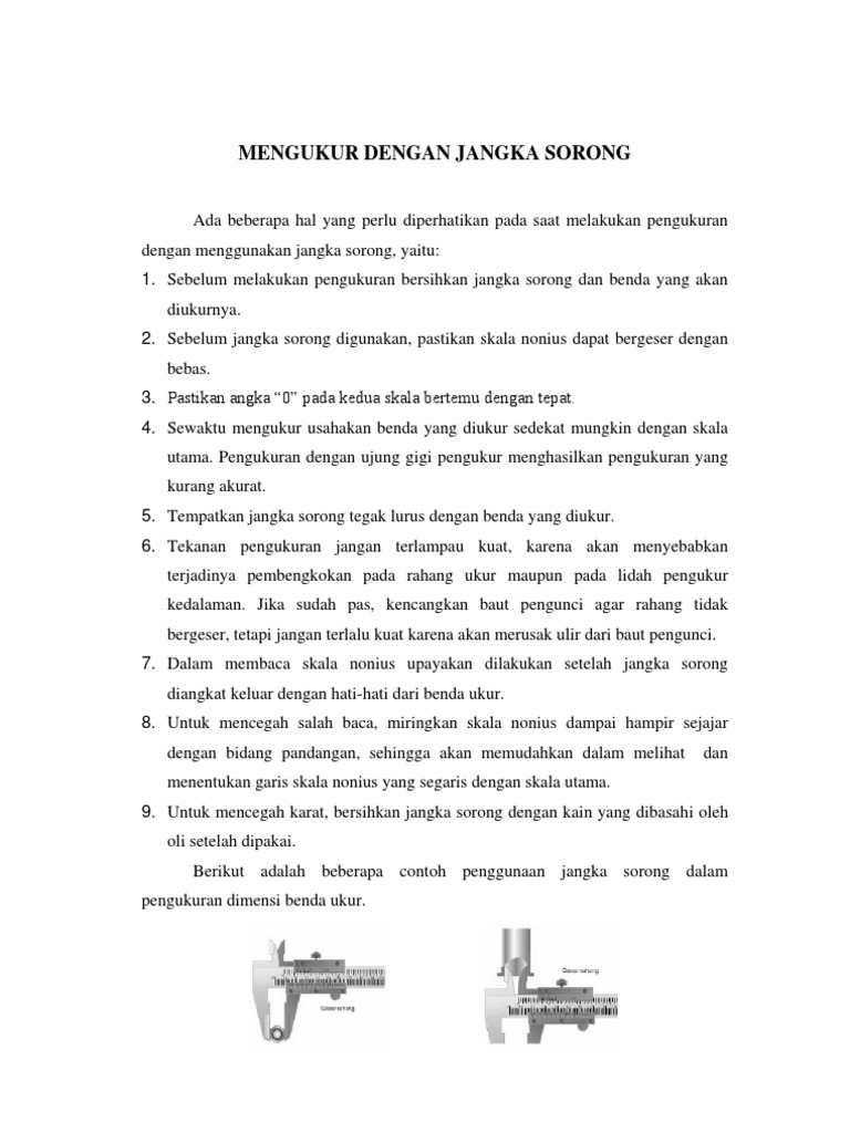 Contoh Benda Yang Dapat Diukur Dengan Jangka Sorong - Barisan Contoh