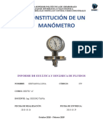 Constitucion de Un Manometro