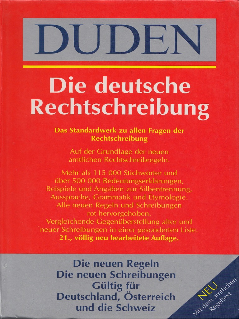 Duden Die Deutsche Rechtschreibung 21 Auflage Pdf