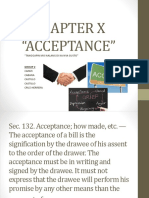 Acceptance of Bills of Exchange